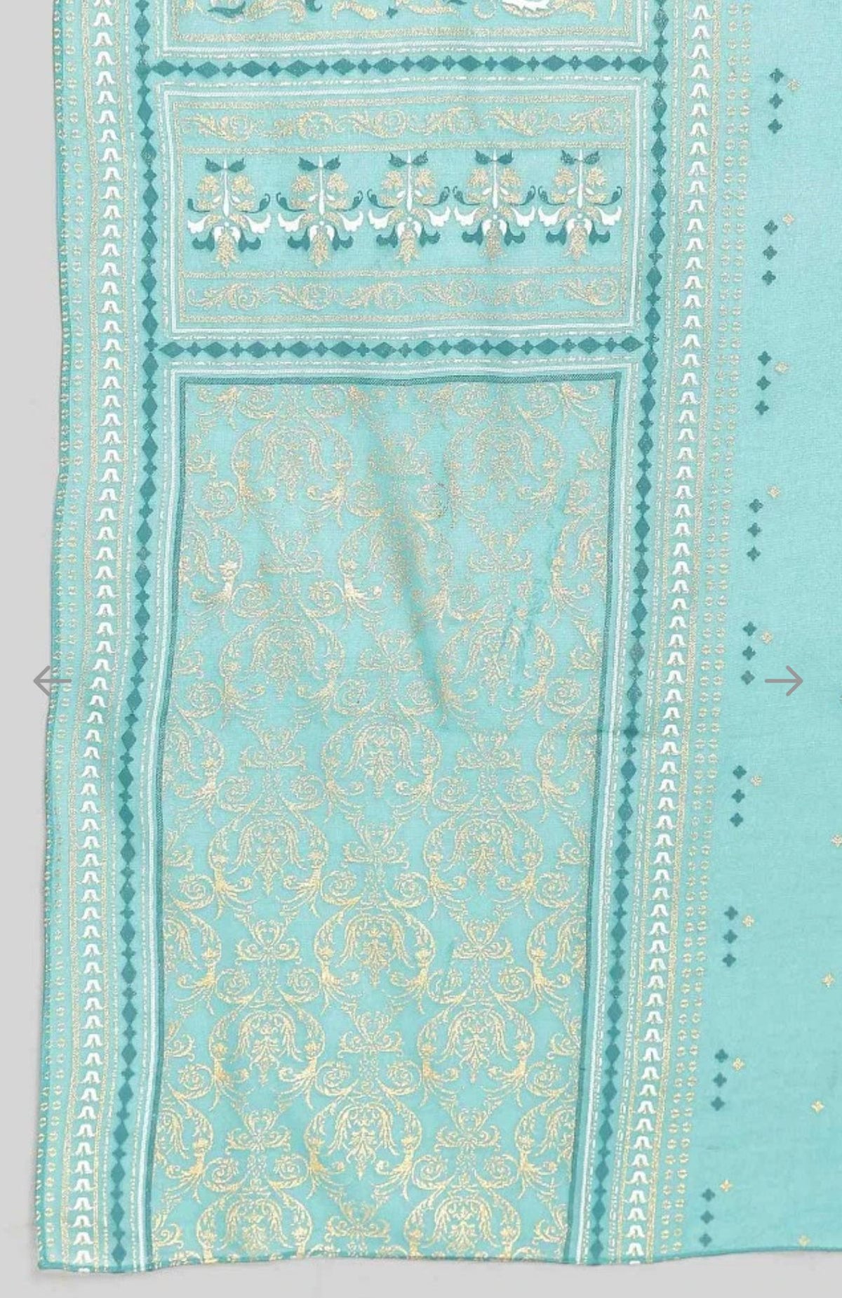 Peach Printed straight Kurta-plazzo-dupatta set in Berlin
