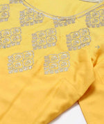 Yellow embroided Kurta-Plazzo-Dupatta Set in Munich
