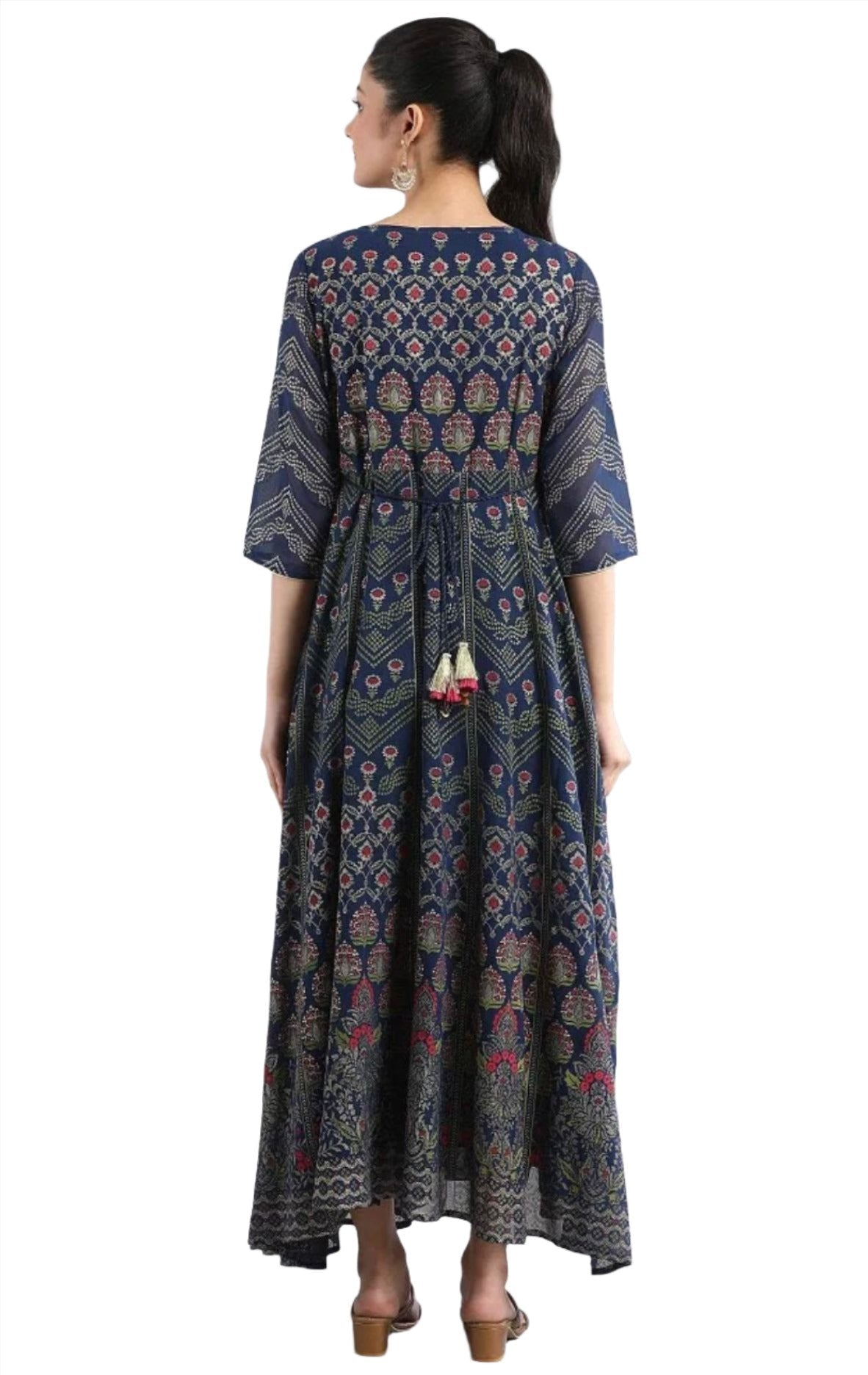 Navy Blue Georgette Dress in Germany