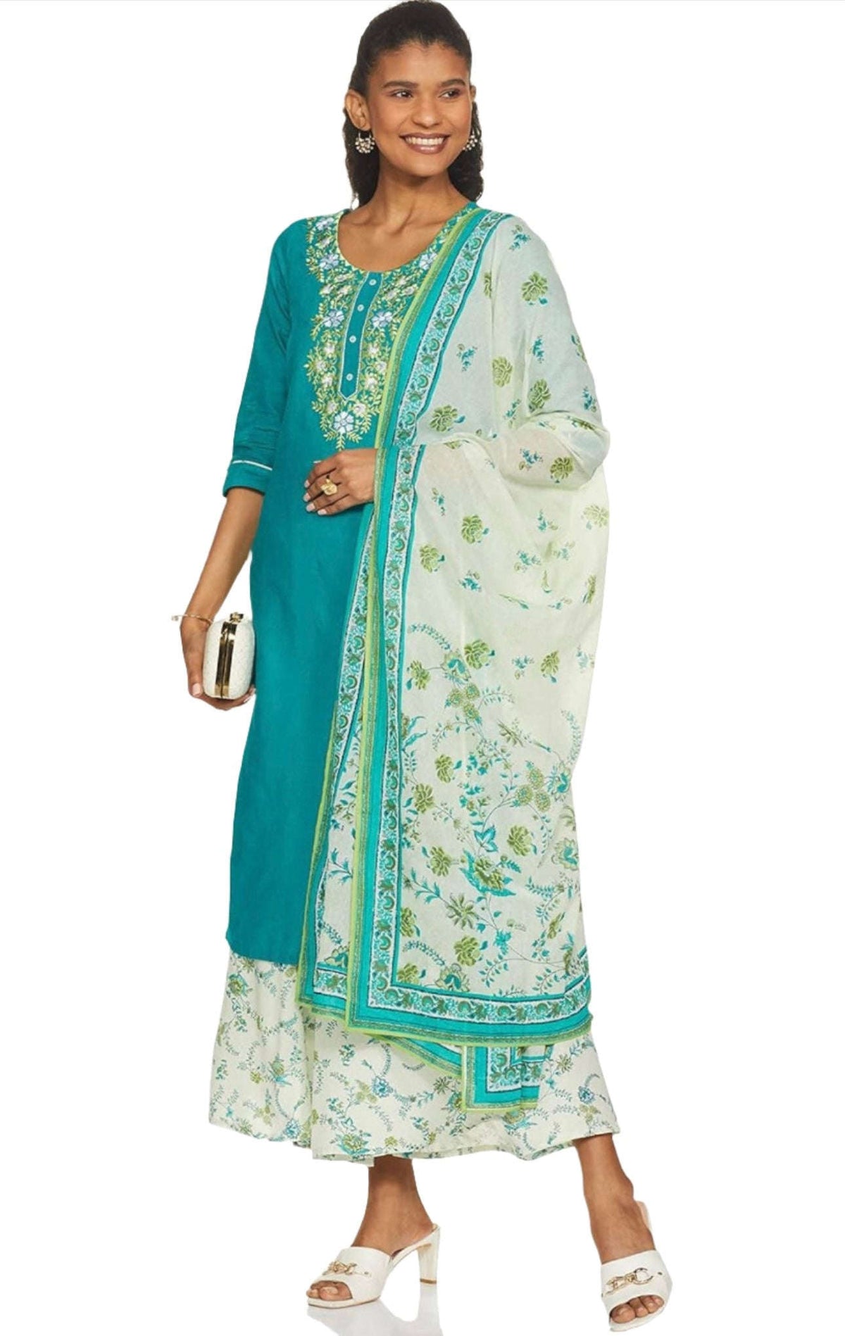 Cotton solid Round Neck  kurta  set in berlin Namma Markt
