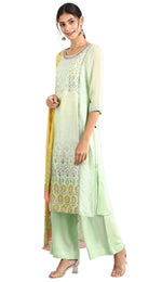 Green round Neck kurta set in Berlin