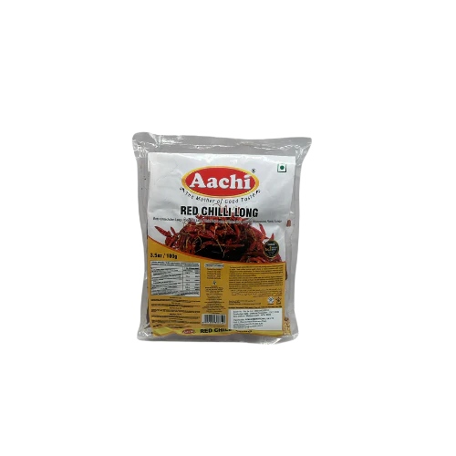 Aachi Whole Dry Red Chilli with stem 100g