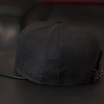 Leathersnap Cap - Black & Black