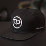 Leathersnap Cap - Black & White