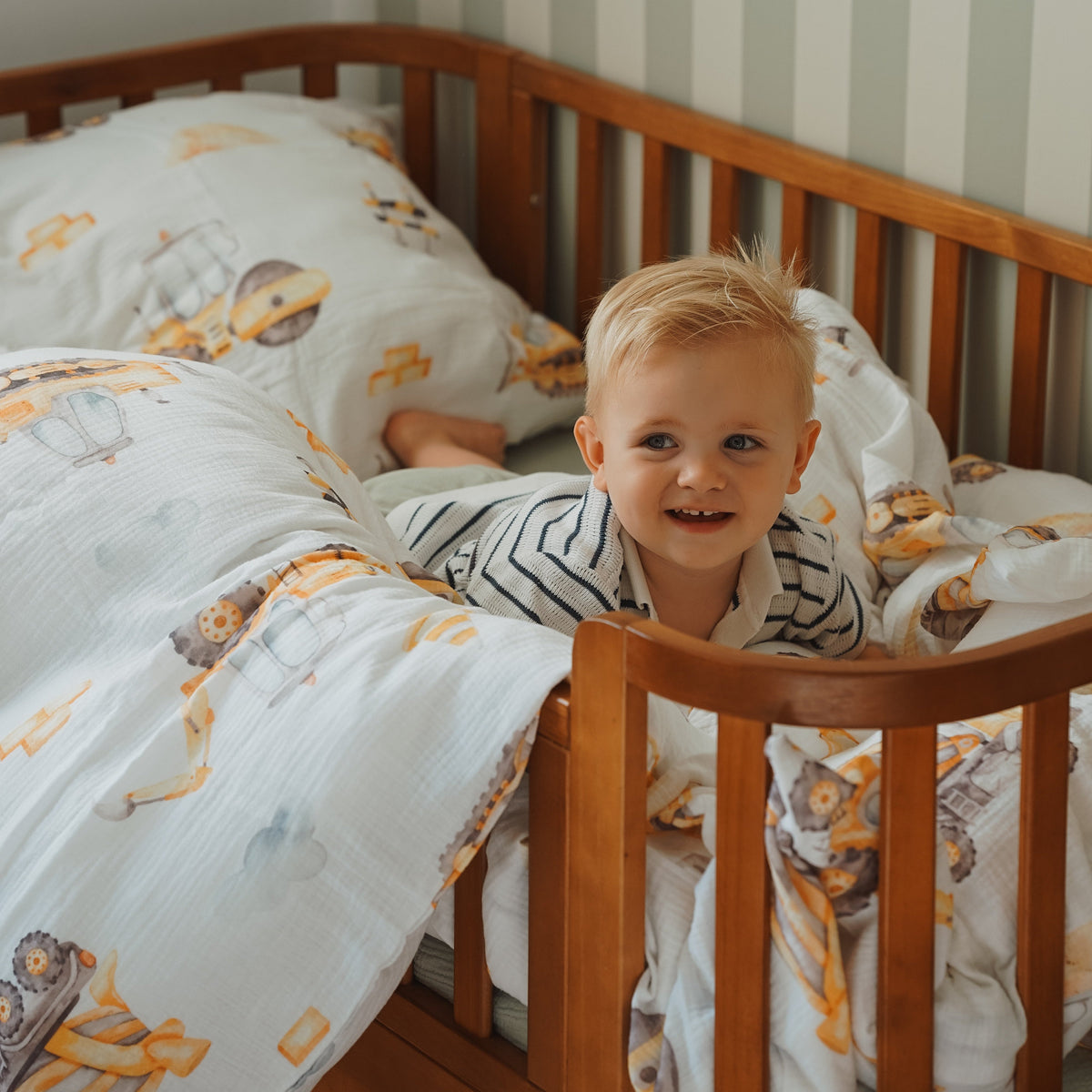“Baustelle” Premium Kinderbettwäsche
