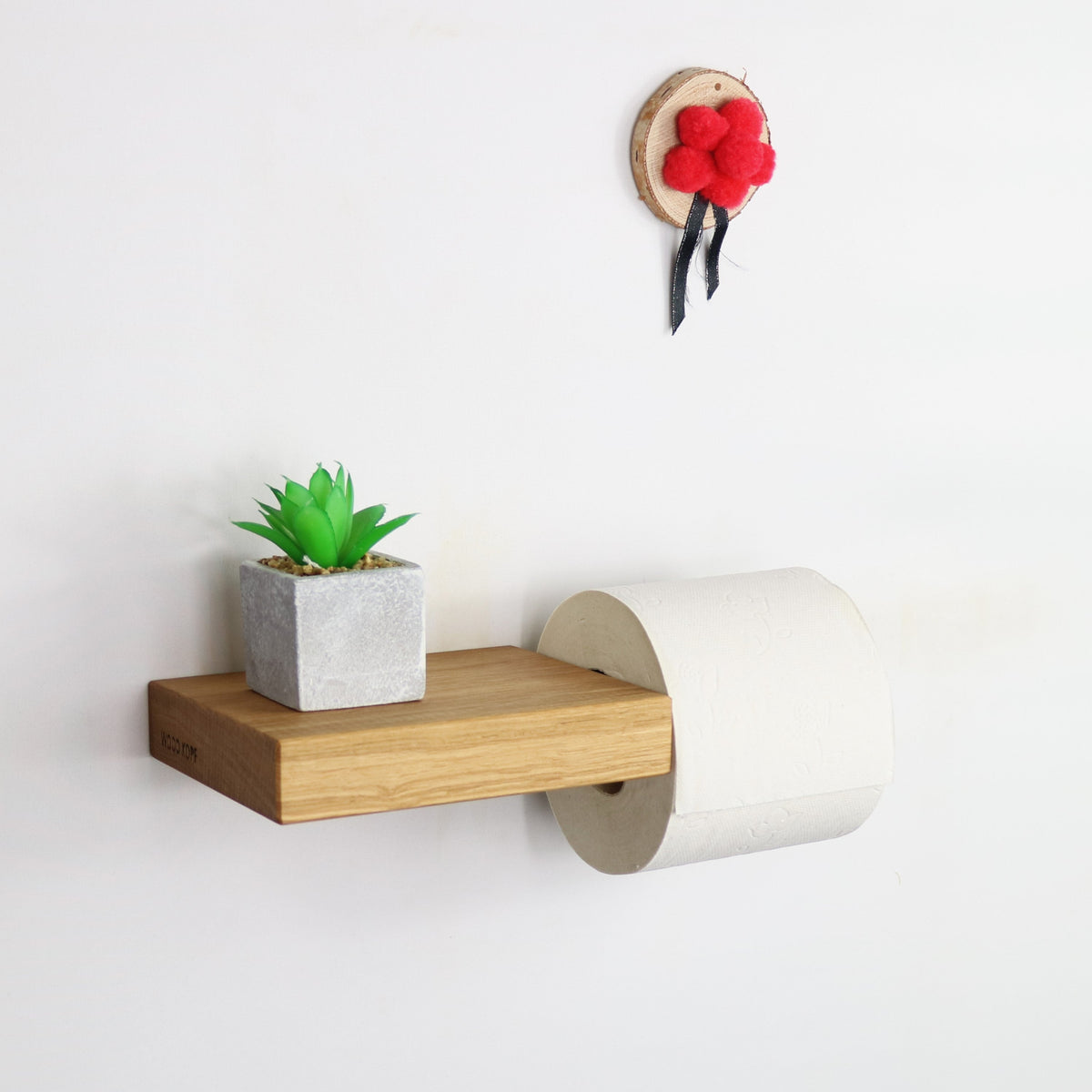 Toilettenpapierhalter LEO aus Eiche