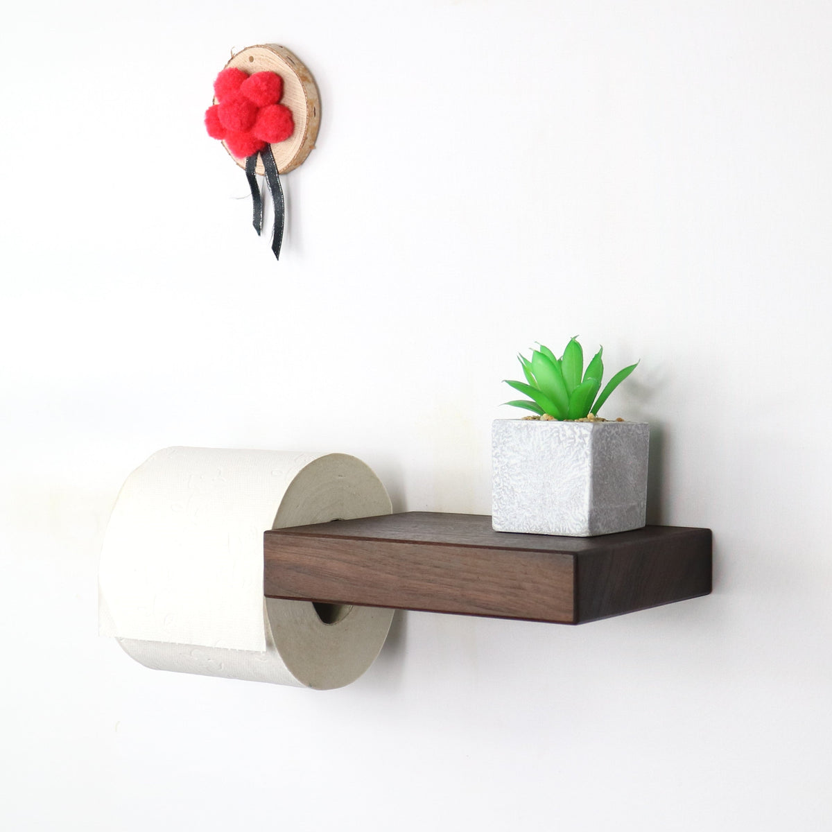 Toilettenpapierhalter LEO aus Eiche