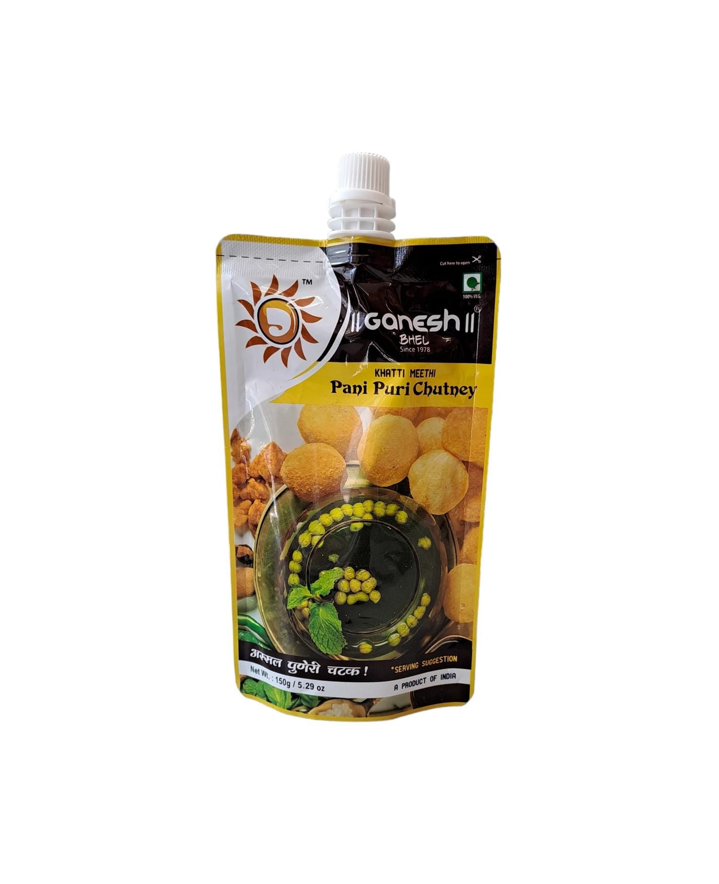 Paquete familiar Ganesh Bhel Pani Puri 370g