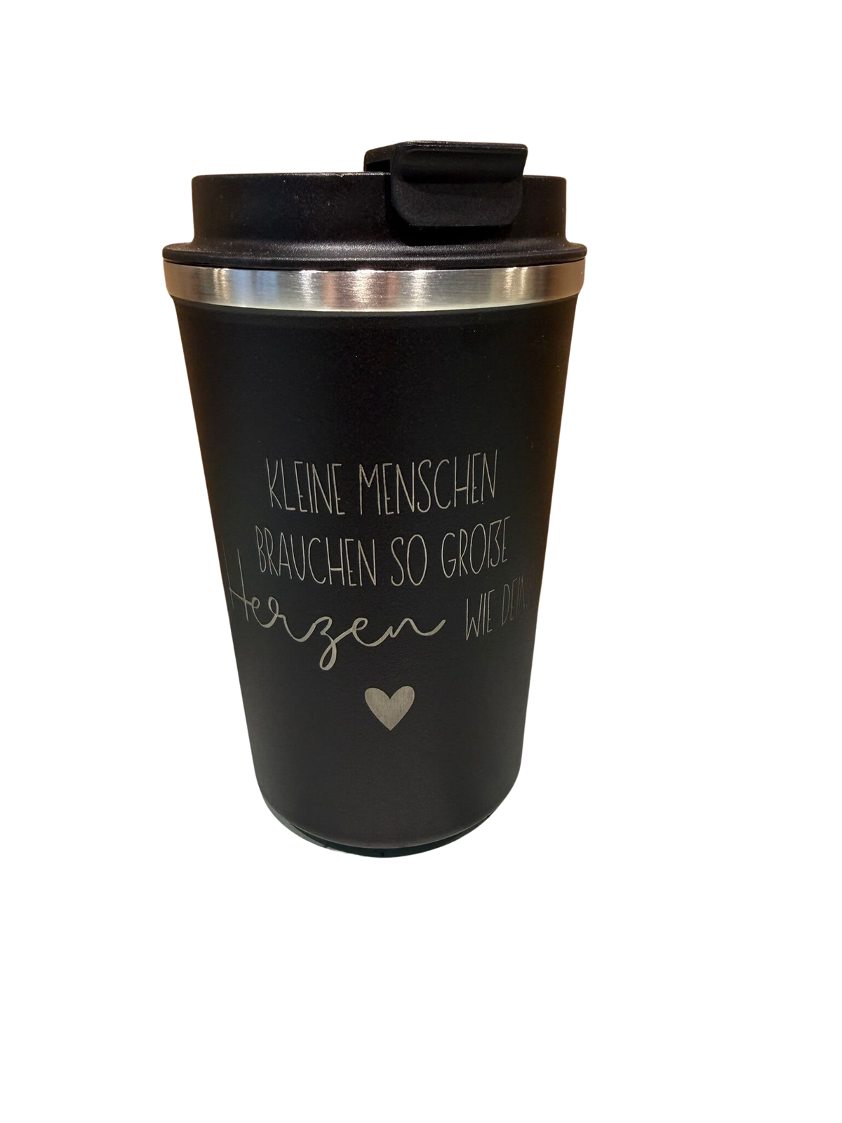 Thermobecher "Kleine Menschen, große Herzen" | Geschenk für Erzieher & Lehrer