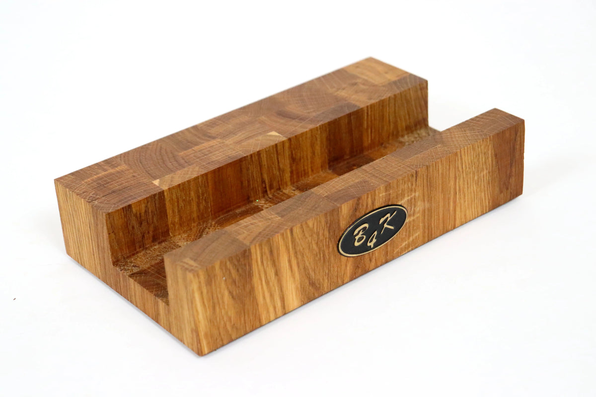 Schneidebrett groß Eiche Stirnholz 43x33x4,3cm – Profi Hackblock & Hirnholzbrett