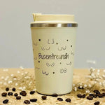 Thermobecher mit witziger Lasergravur – 350 ml, doppelwandiger Edelstahl