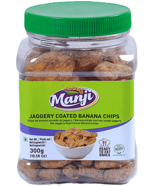 Manji Jaggery Coated Banana Chips 300g