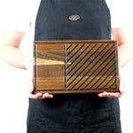 Steakbrett Eiche 32x20x2,2cm – Grillbrett mit Saftrille & Saftrinne