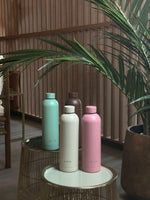 Isolierte Edelstahl Trinkflasche – Braun