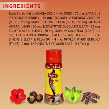Poudre à base de plantes Meera 120 g + 30 g