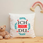 Bedrucktes Kissen mit Spruch Ich und Du