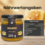 Ingwer mit Honig - würzig & leicht scharf | 250g