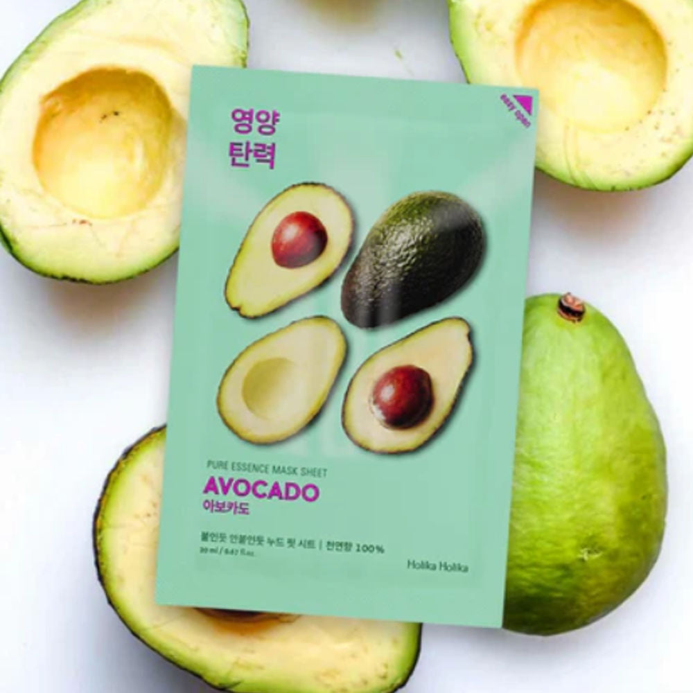 Holika Holika | Pure Essence Mask Sheet – Avocado – 23 ml