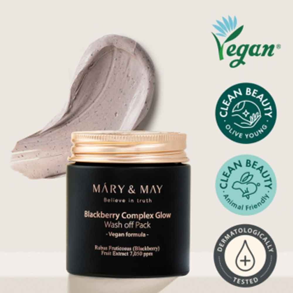 Mary&May | Blackberry Complex Glow Washoff Pack - 125 g