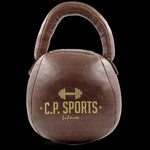 Kettlebell aus robustem abwaschbarem Kunstleder Braun - C.P.Sports - K50