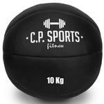 Medizinball Schwarz Kunstleder- verschiedene Größen- C.P. Sports- K5