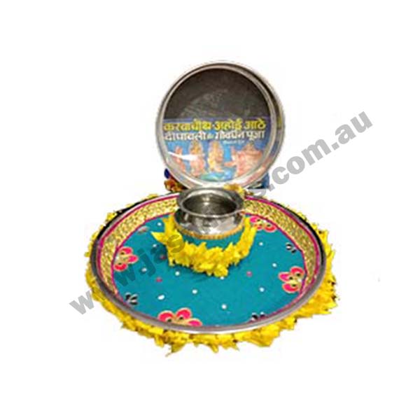 KARWA CHAWTH THALI SET-MINA product image 1