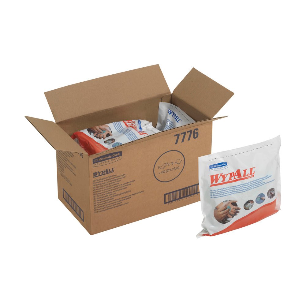 WypAll® Wischtücher - Grün - 6 Bags  x 75 Sheets