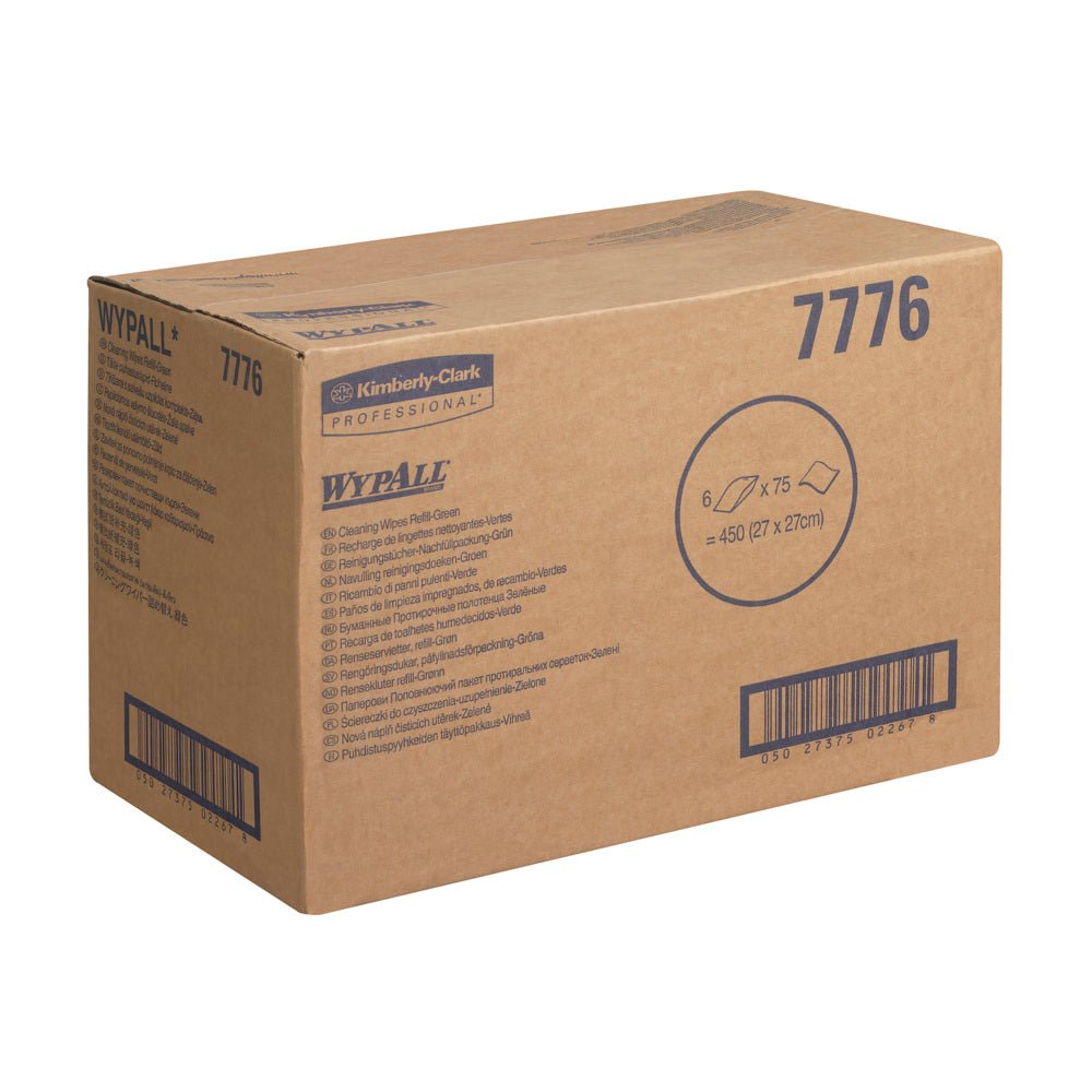 WypAll® Wischtücher - Grün - 6 Bags  x 75 Sheets