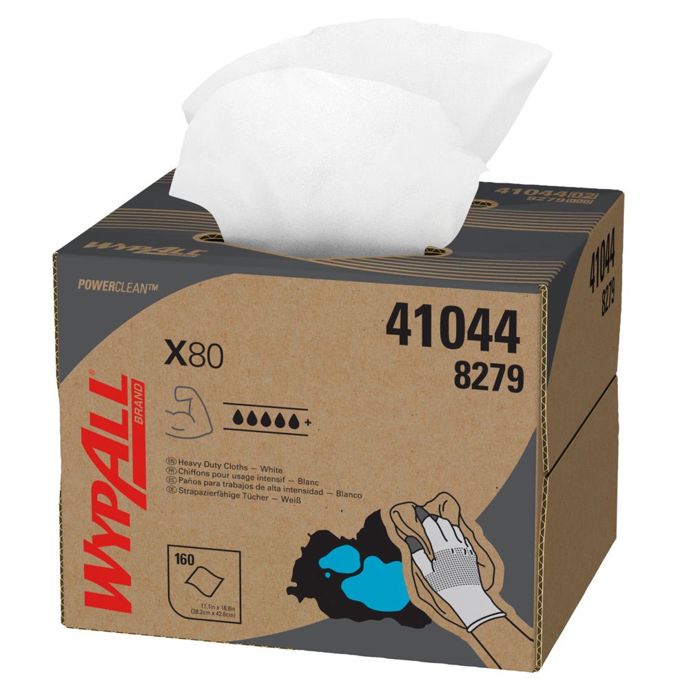 WypAll® X80 PowerClean - BRAG™ Box / Weiß - 1 Brag Box  x 160 Sheets | Karton (1 Box)