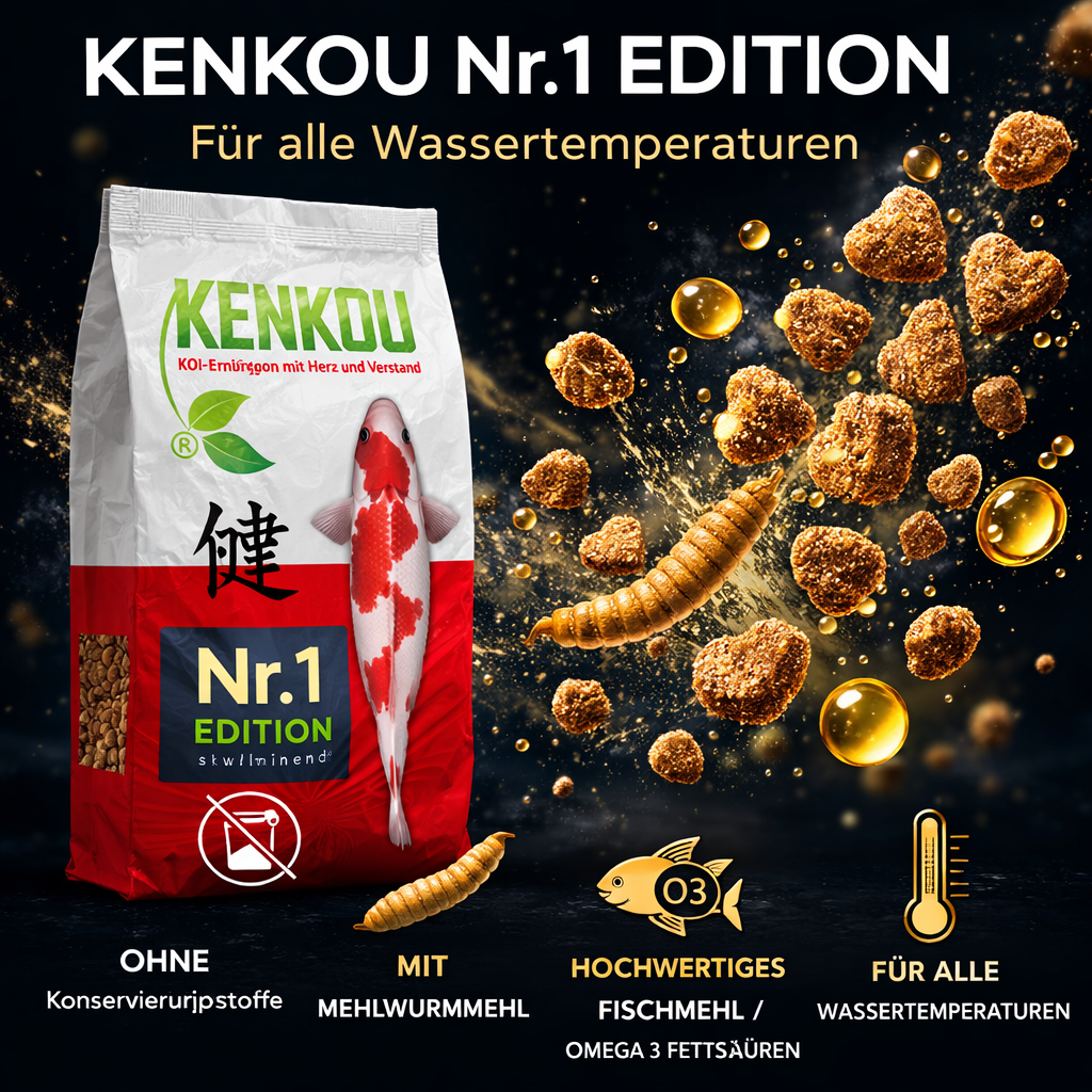 KENKOU® Nr.1 -Edition - 5 & 12 mm Koifutter schwimmend