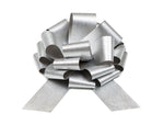 Dekoschleife ø 30 cm | Silber