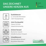 Bedruckte kleine Kerze mit Foto - Du bist mein Anker zum Vatertag