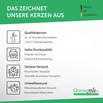 Kleine Kerze "ABC" zur Einschulung
