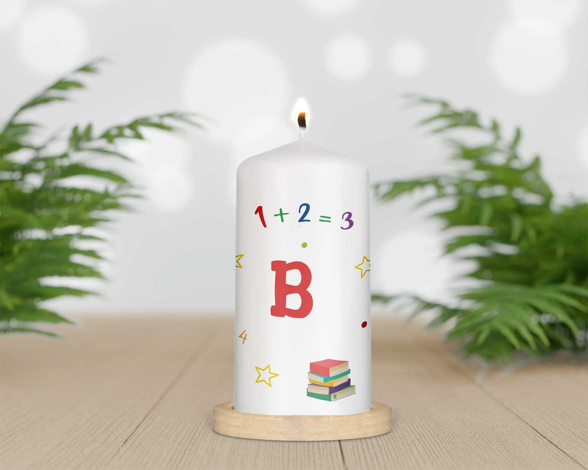 Kleine Kerze "ABC" zur Einschulung