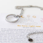 Kette mit Ring | silber | Be here right now