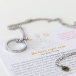 Kette mit Ring | silber | Be here right now