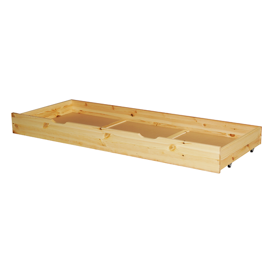Bettschublade Massivholz | 3/4-Länge | Natürliche Aufbewahrungslösung aus 100% Bio-Bett