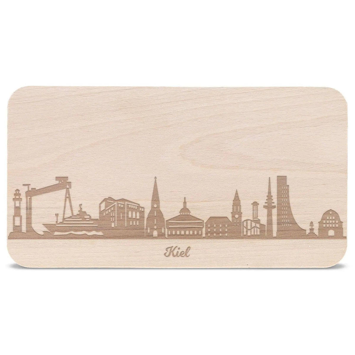 Frühstücksbrettchen Skyline Kiel