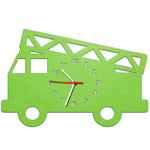 Kinder Wanduhr im Feuerwehrauto Design