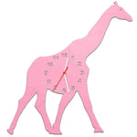 Kinder Wanduhr im Giraffen Design
