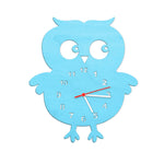 Kinder Wanduhr im Eulen Design