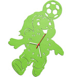 Kinder Wanduhr im Fußballer Design