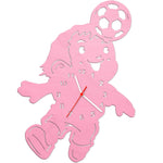 Kinder Wanduhr im Fußballer Design