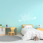 Wandtattoo Kinderzimmer Sweet Dreams Design