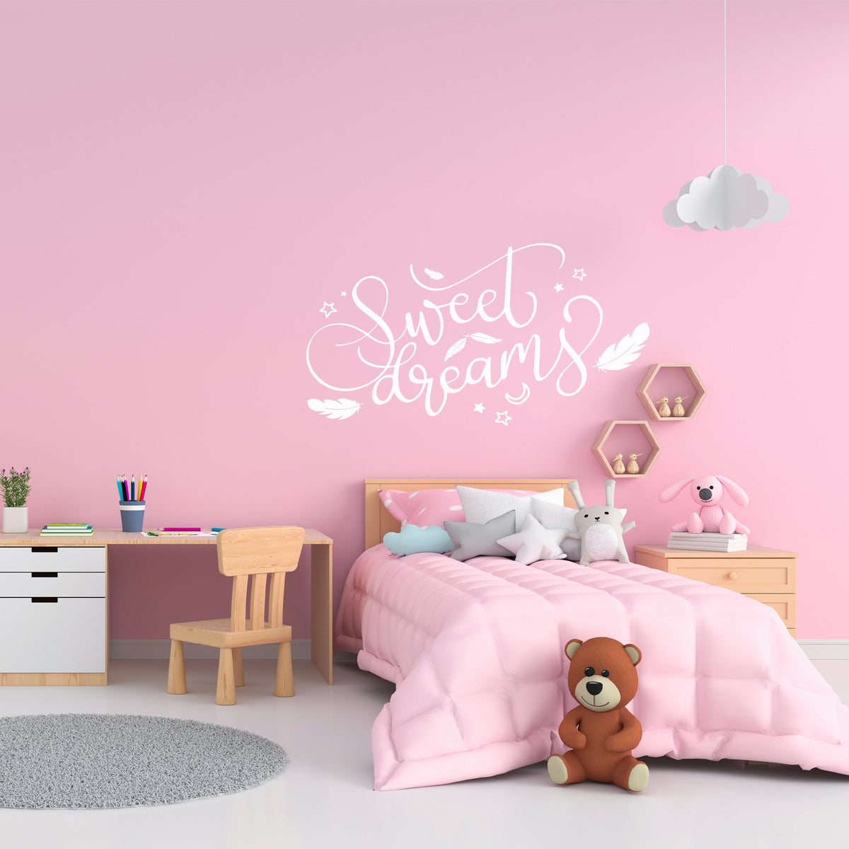 Wandtattoo Kinderzimmer Sweet Dreams Design