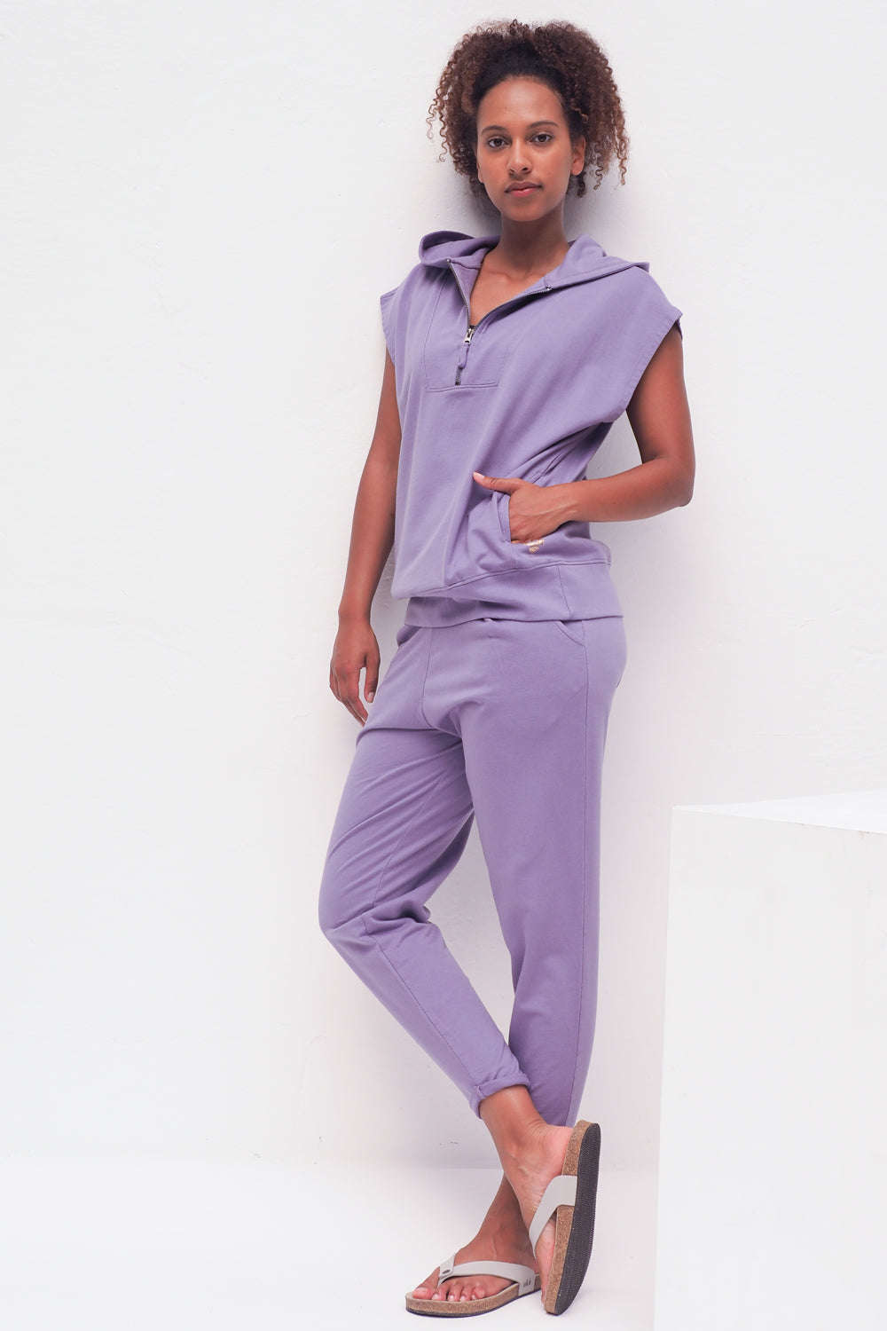 Sweater Hoodie - violet Namma Markt