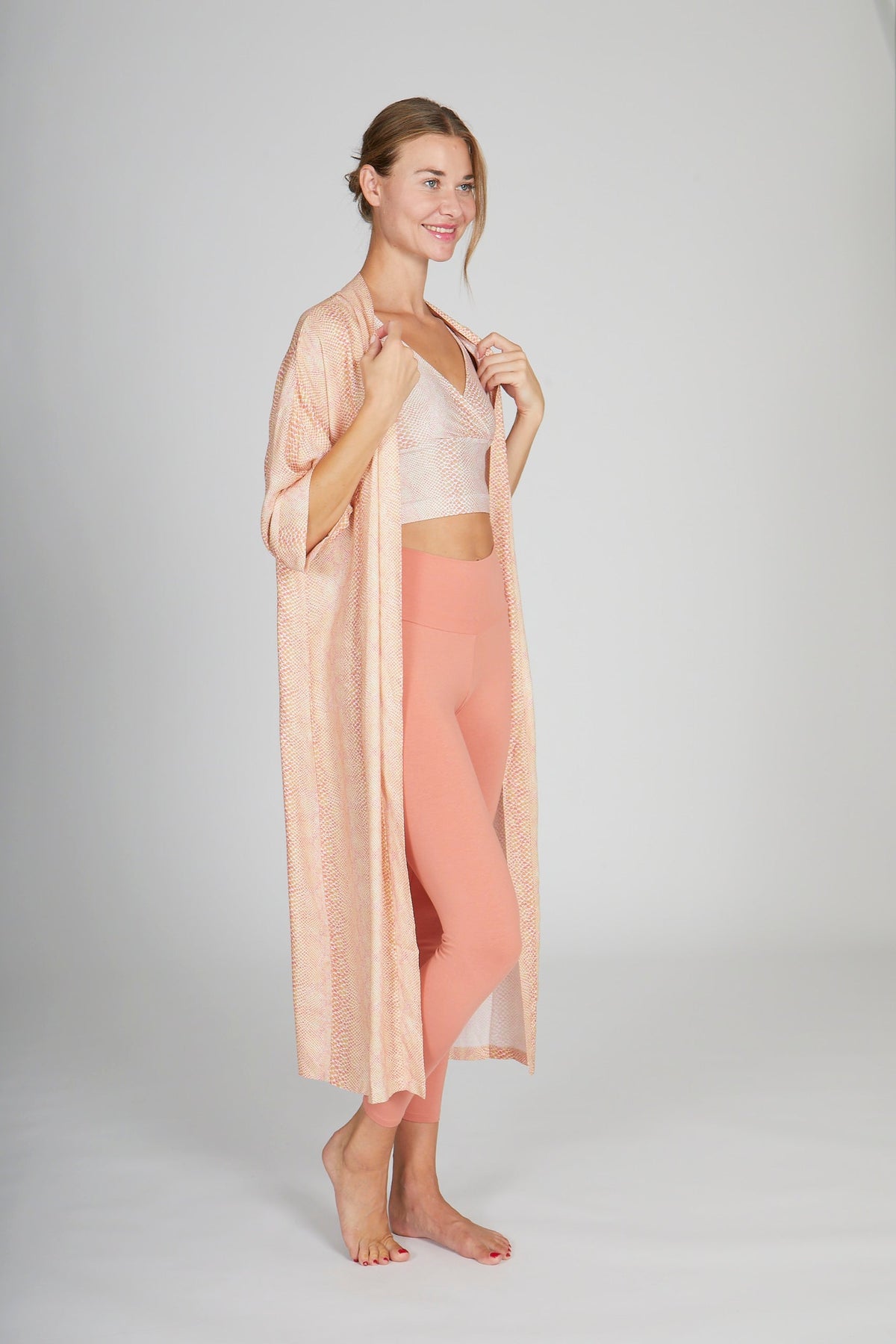 Lux Crop Top snake rose