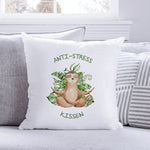 Bedrucktes Kissen mit Spruch Anti-Stress Kissen