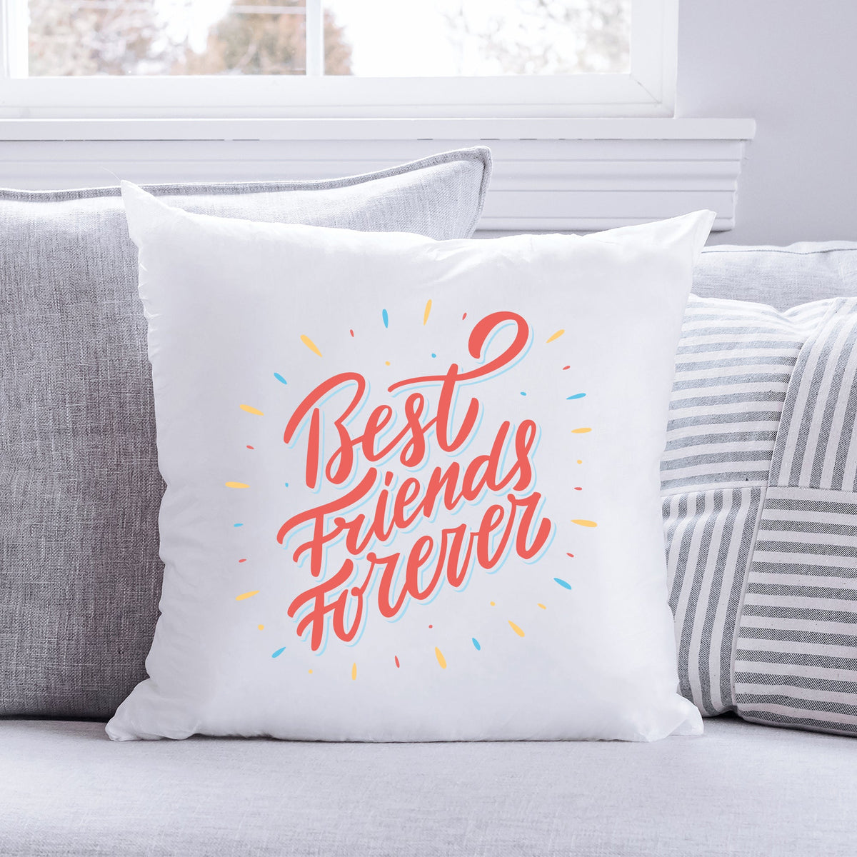 Kissen mit Spruch Best Friends Forever