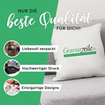 Bedrucktes Kissen mit Konfiguration im Hochzeitsauto Design
